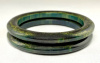 BB275 pr narrow blue moon bakelite bangles